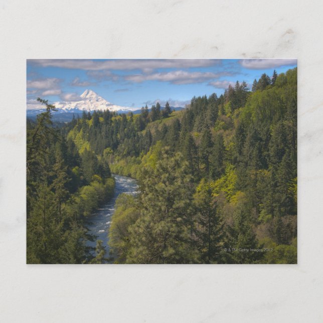 USA, Oregon, High angle view of Hood river with Postcard (Front)
