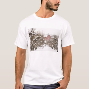 USA, Oregon, Hood River. Snow covered Apple T-Shirt