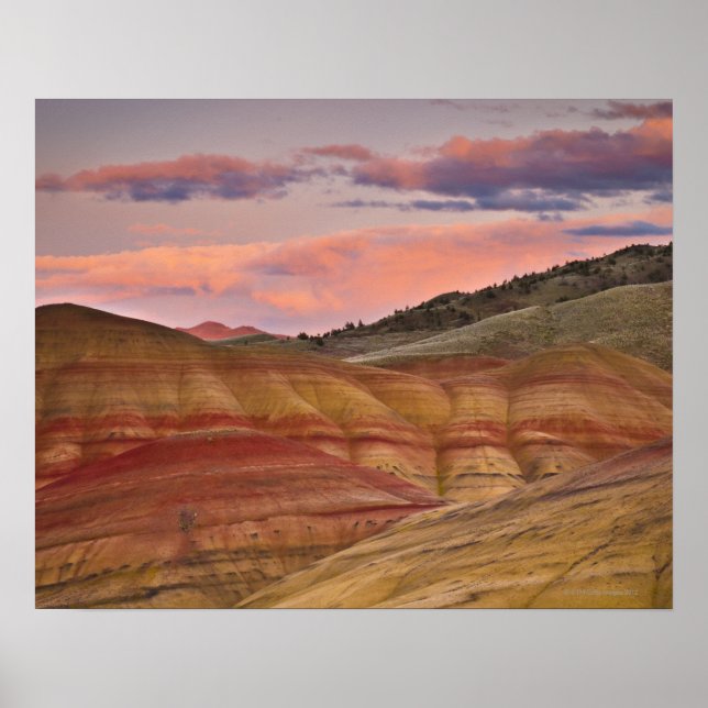 USA, Oregon, Mitchell, Painted Hills during 2 Poster (Front)