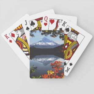 USA, Oregon, Mt. Hood National Forest. Playing Cards