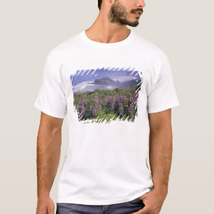 USA, Oregon, Nesika Beach. Lupine and Oregon T-Shirt