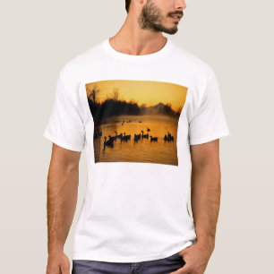 USA, Oregon, Portland. Waterfowl in Columbia T-Shirt