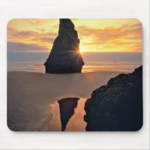 USA, Oregon. Rock Formation At Sunset Mouse Pad