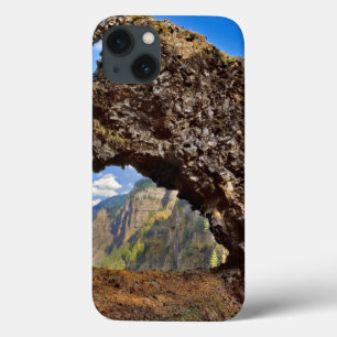 USA, Oregon. Rock Of Ages Arch In Columbia River iPhone 13 Case
