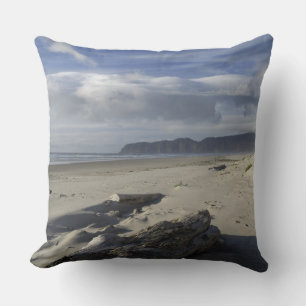 USA, Oregon, Sand Dunes and Ocean, Pacific City Cushion