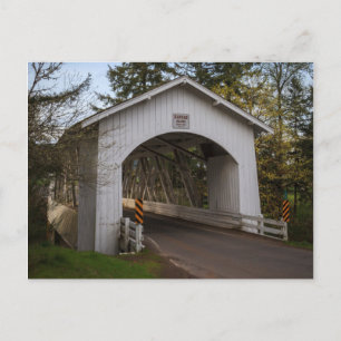 USA, Oregon, Scio, Hannah Bridge 2 Postcard
