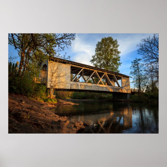 USA, Oregon, Scio, Larwood Wayside, Larwood Poster (Front)