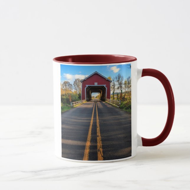 USA, Oregon, Scio, Shimanek Bridge 2 Mug (Right)