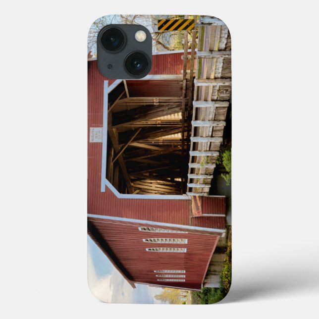 USA, Oregon, Scio, Shimanek Bridge Case-Mate iPhone Case (Back)