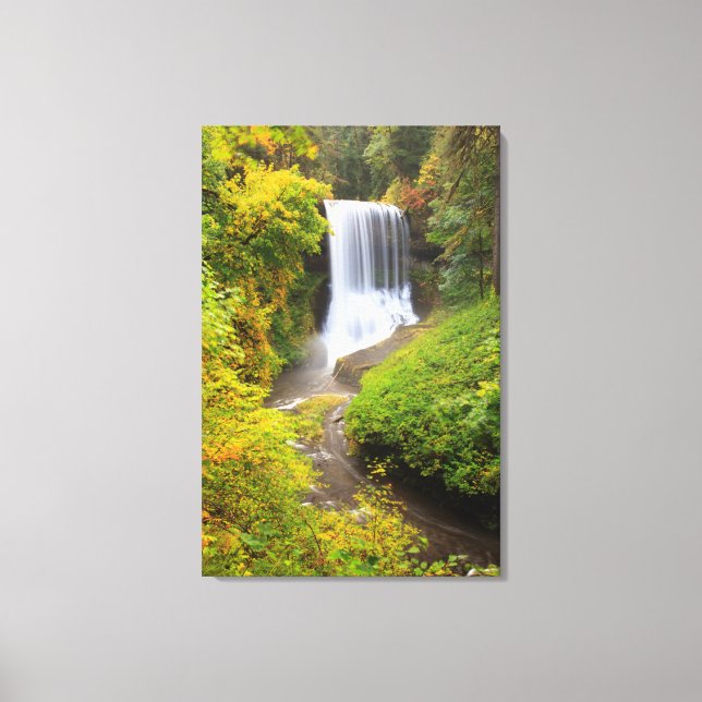 USA, Oregon, Silver Falls State Park 3 Canvas Print (Front)