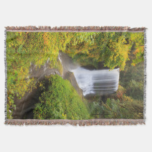 USA, Oregon, Silver Falls State Park 3 Throw Blanket