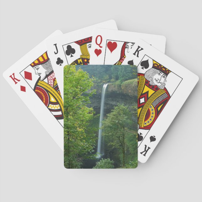 USA, Oregon, Silver Falls State Park Playing Cards (Back)