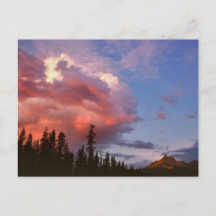 USA, Oregon, Umpqua National Forest. Storm Postcard