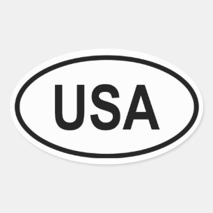 USA OVAL STICKER