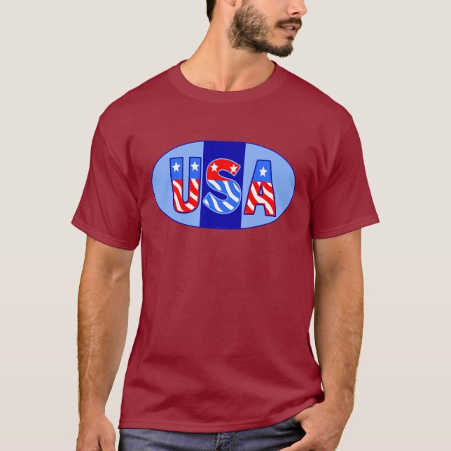 USA Oval T-Shirt (Front)