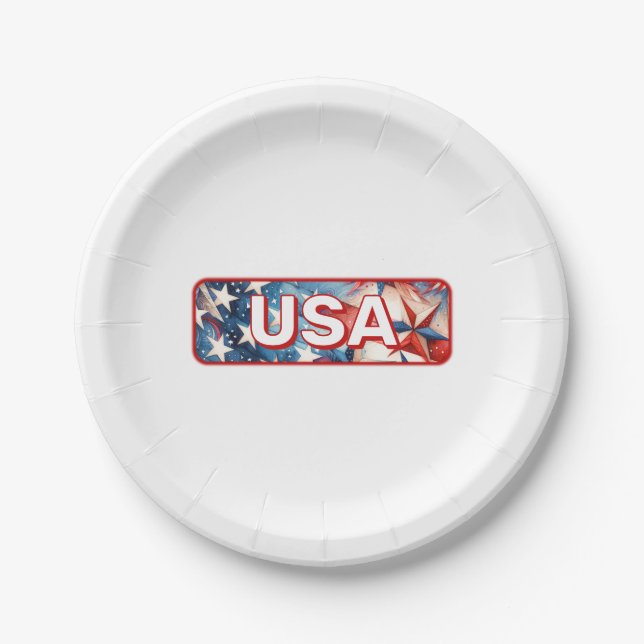 USA PAPER PLATE (Front)