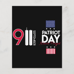 usa patriot day banner. september 11 never forget