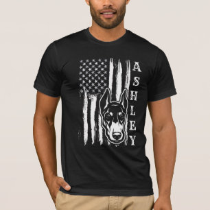 USA Patriot Doberman Dog US Pet T-Shirt