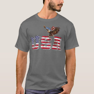 USA Patriotic 4th of July American Flag For Men Wo T-Shirt