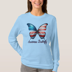 USA/patriotic 4th of July butterfly T-Shirt