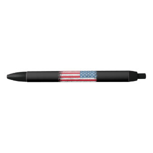 USA Patriotic American Flag For Men Women Kids Boy Black Ink Pen