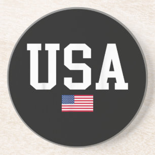 USA Patriotic American Flag For Men Women Kids Boy Coaster
