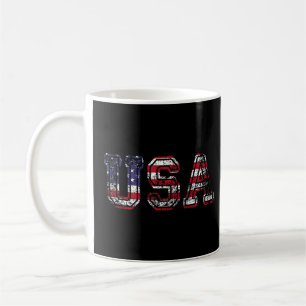 Usa Patriotic American Flag For Men Women Kids Boy Coffee Mug