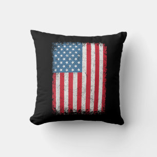 USA Patriotic American Flag For Men Women Kids Boy Cushion