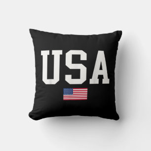USA Patriotic American Flag For Men Women Kids Boy Cushion