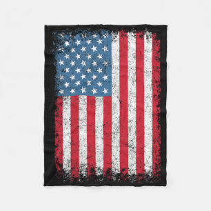 Usa Patriotic American Flag For Men Women Kids Boy Fleece Blanket