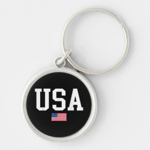 USA Patriotic American Flag For Men Women Kids Boy Key Ring