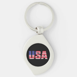 USA Patriotic American Flag For Men Women Kids Boy Key Ring