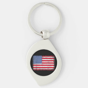 USA Patriotic American Flag For Men Women Kids Boy Key Ring