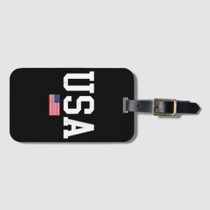 USA Patriotic American Flag For Men Women Kids Boy Luggage Tag