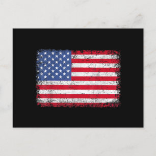 USA Patriotic American Flag For Men Women Kids Boy Postcard