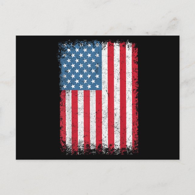 USA Patriotic American Flag For Men Women Kids Boy Postcard (Front)