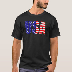 USA Patriotic American Flag For Men Women Kids Boy T-Shirt