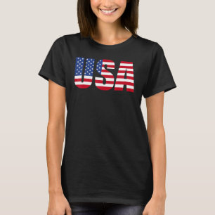 USA Patriotic American Flag For Men Women Kids Boy T-Shirt