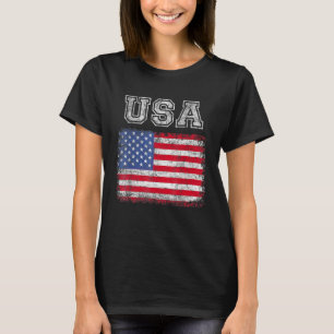 USA Patriotic American Flag For Men Women Kids Boy T-Shirt