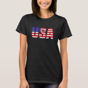 Usa Patriotic American Flag For Men Women Kids Boy T-Shirt