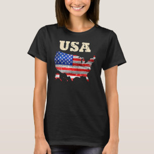 USA Patriotic American Flag For Men Women Kids Boy T-Shirt