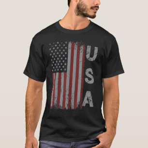 Usa Patriotic American Flag For Men Women Kids Boy T-Shirt