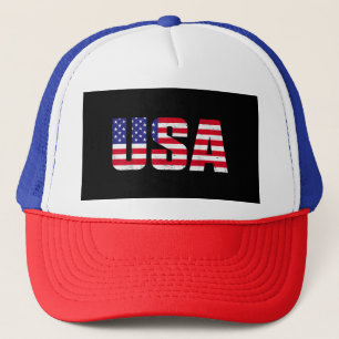 USA Patriotic American Flag For Men Women Kids Boy Trucker Hat