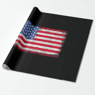 USA Patriotic American Flag For Men Women Kids Boy Wrapping Paper