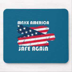Usa Patriotic American Flag Freedom Graphic Art Mouse Pad