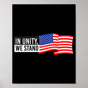 Usa Patriotic American Flag Freedom Illustration Poster