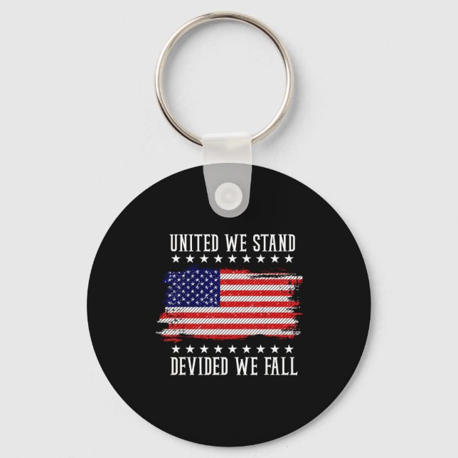 Usa patriotic - american flag freedom - pride key ring (Front)