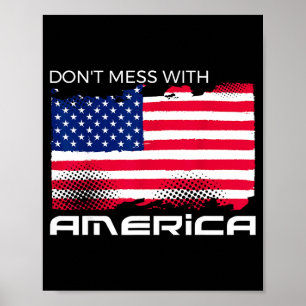 Usa patriotic - american flag freedom - pride poster