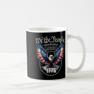 USA Patriotic American Flag Theme Eagle Design Coffee Mug