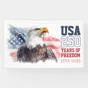 USA Patriotic America's 250th Anniversary Party Banner